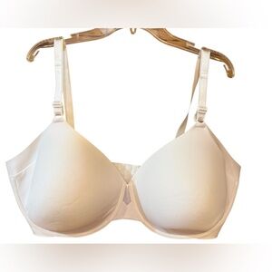 Warners No Side Effects Underwire Smoothing UW BRA #RB0561A White SZ 42DD As Is